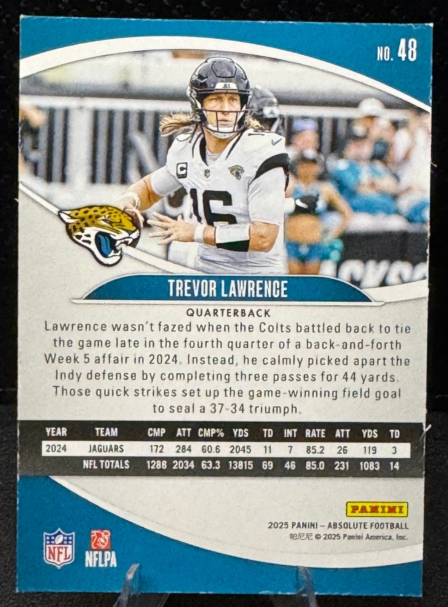 2025 Absolute 48 Trevor Lawrence Jacksonville Jaguars - 787 Hobby House