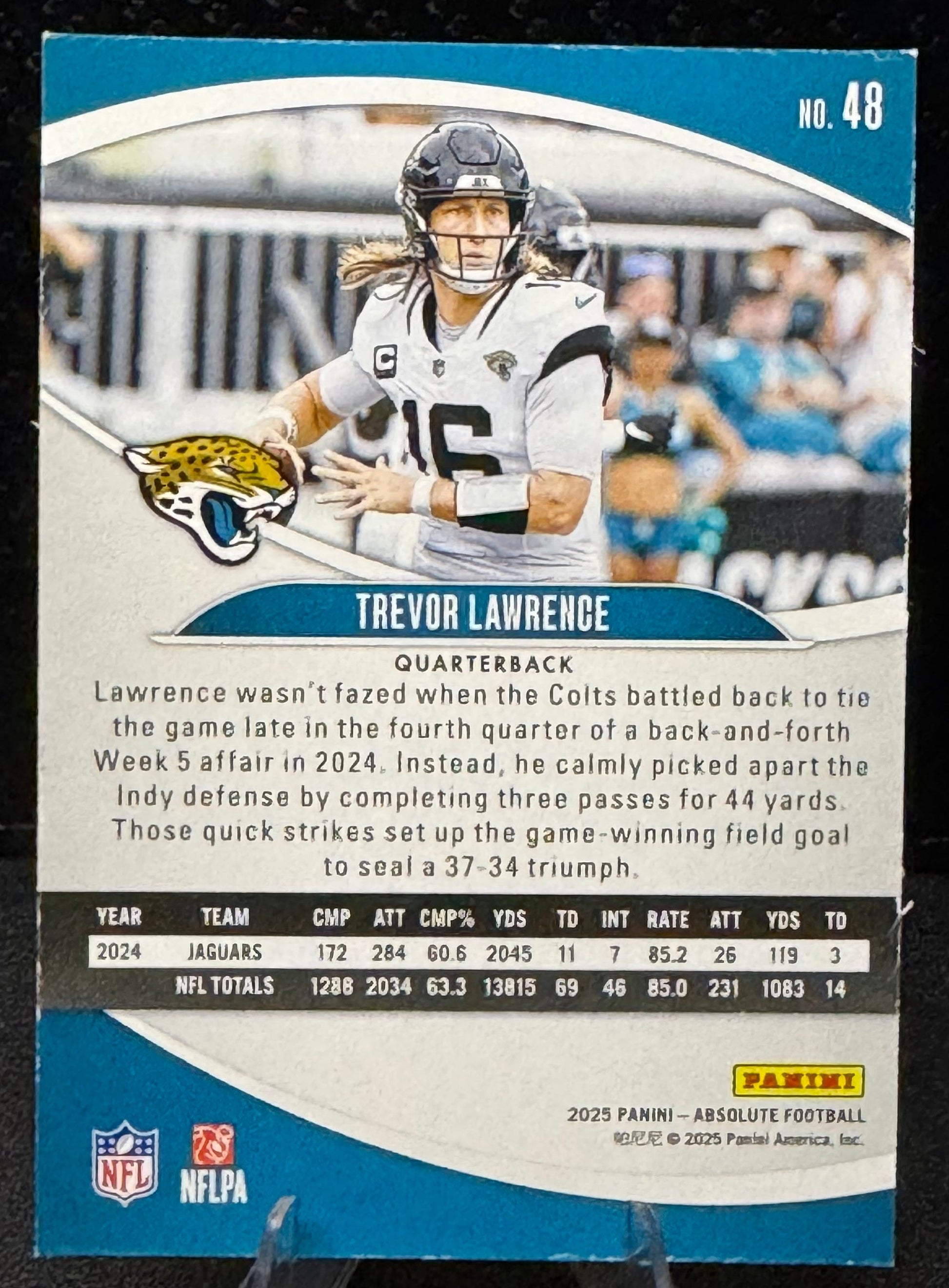 2025 Absolute 48 Trevor Lawrence Jacksonville Jaguars - 787 Hobby House