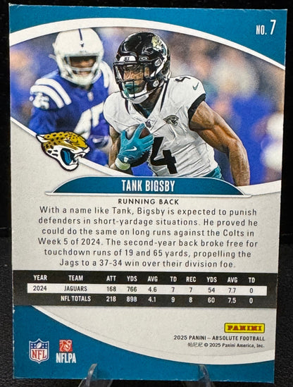 2025 Absolute 7 Tank Bigsby Jacksonville Jaguars - 787 Hobby House