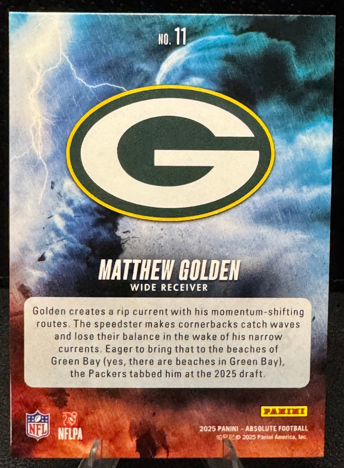 2025 Absolute By Storm 11 Matthew Golden RC Green Bay Packers - 787 Hobby House