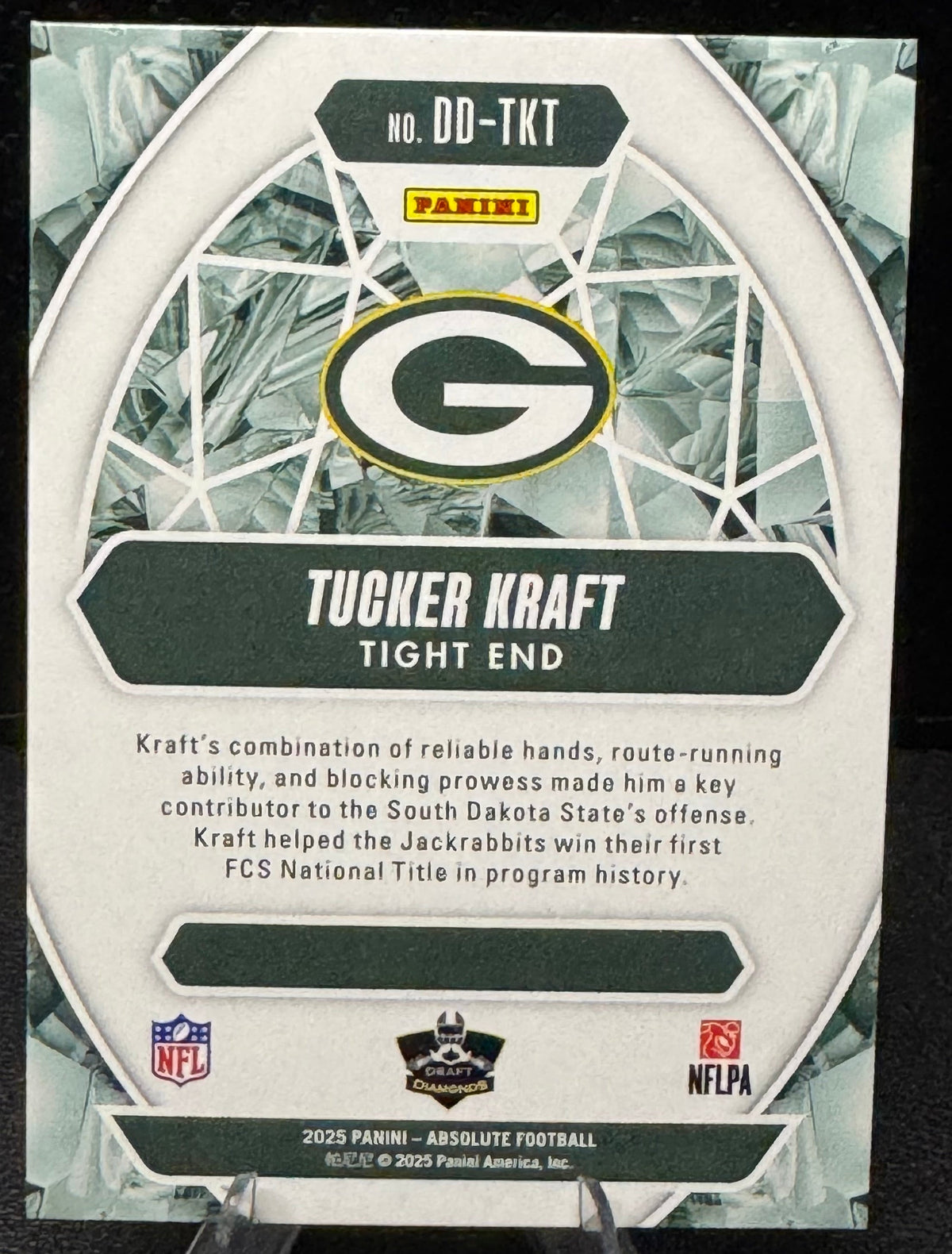 2025 Absolute Draft Diamonds DD-TKT Tucker Kraft Green Bay Packers - 787 Hobby House