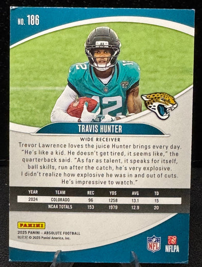 2025 Absolute Green 186 Travis Hunter RC Jacksonville Jaguars - 787 Hobby House