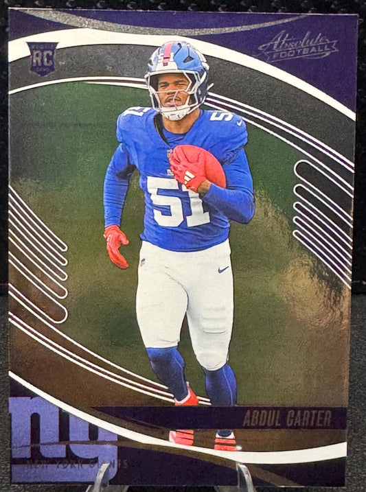 2025 Absolute Retail 101 Abdul Carter RC New York Giants - 787 Hobby House