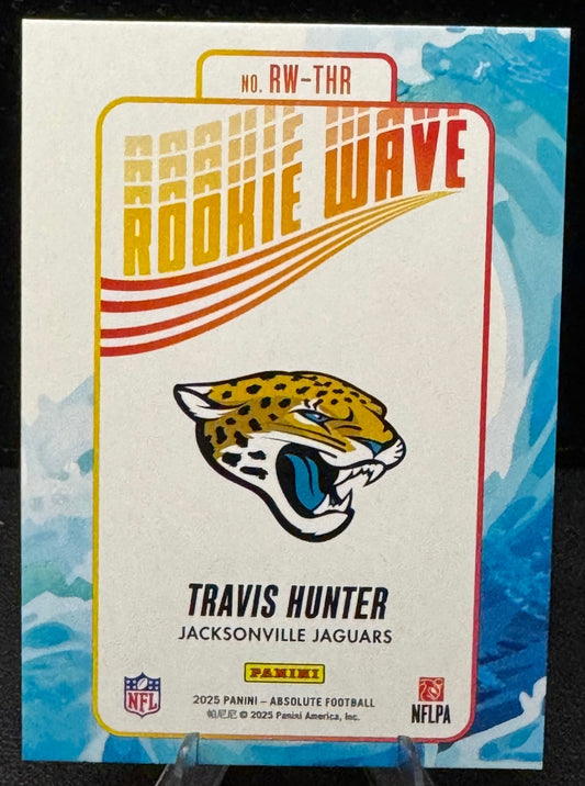 2025 Absolute Rookie Wave RW-THR Travis Hunter RC Jacksonville Jaguars - 787 Hobby House