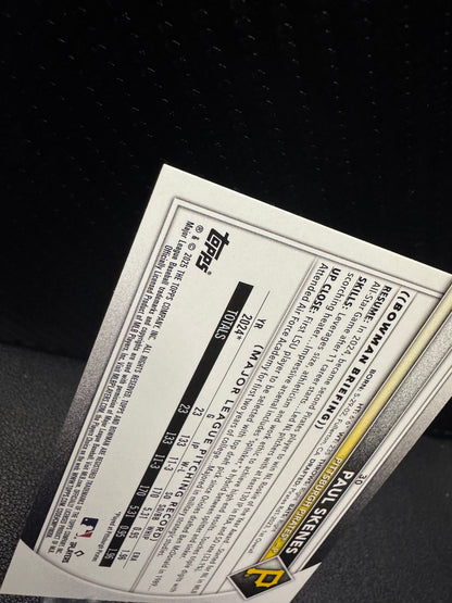 2025 Bowman 30 Paul Skenes Pittsburgh Pirates - 787 Hobby House