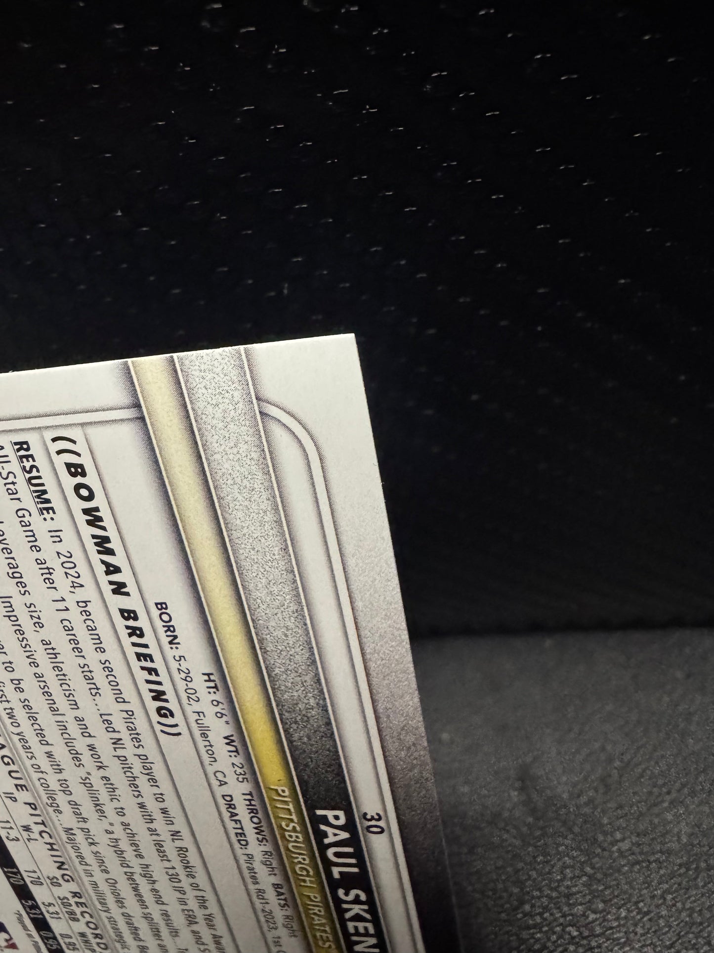 2025 Bowman 30 Paul Skenes Pittsburgh Pirates - 787 Hobby House