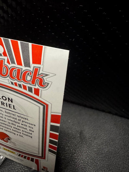 2025 Donruss 15 Dillon Gabriel Rated Rookies Throwback RR RC Cleveland Browns - 787 Hobby House