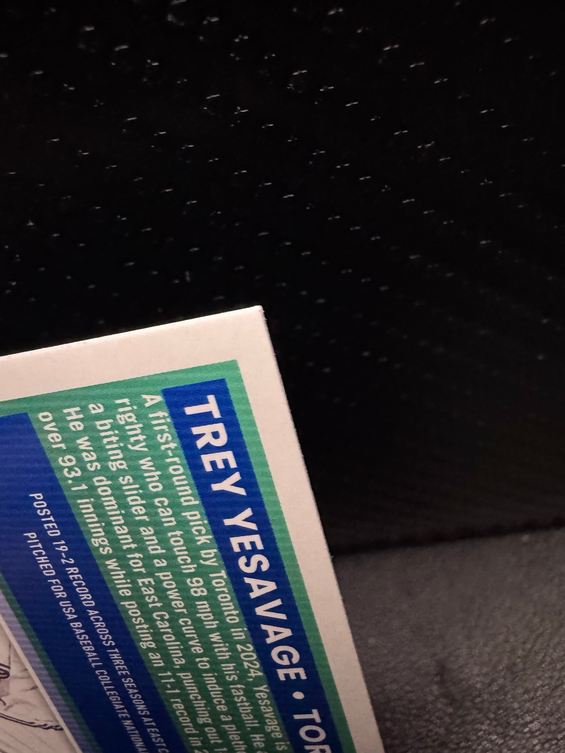 2025 Donruss 163 Trey Yesavage Red and Blue RP Toronto Blue Jays - 787 Hobby House