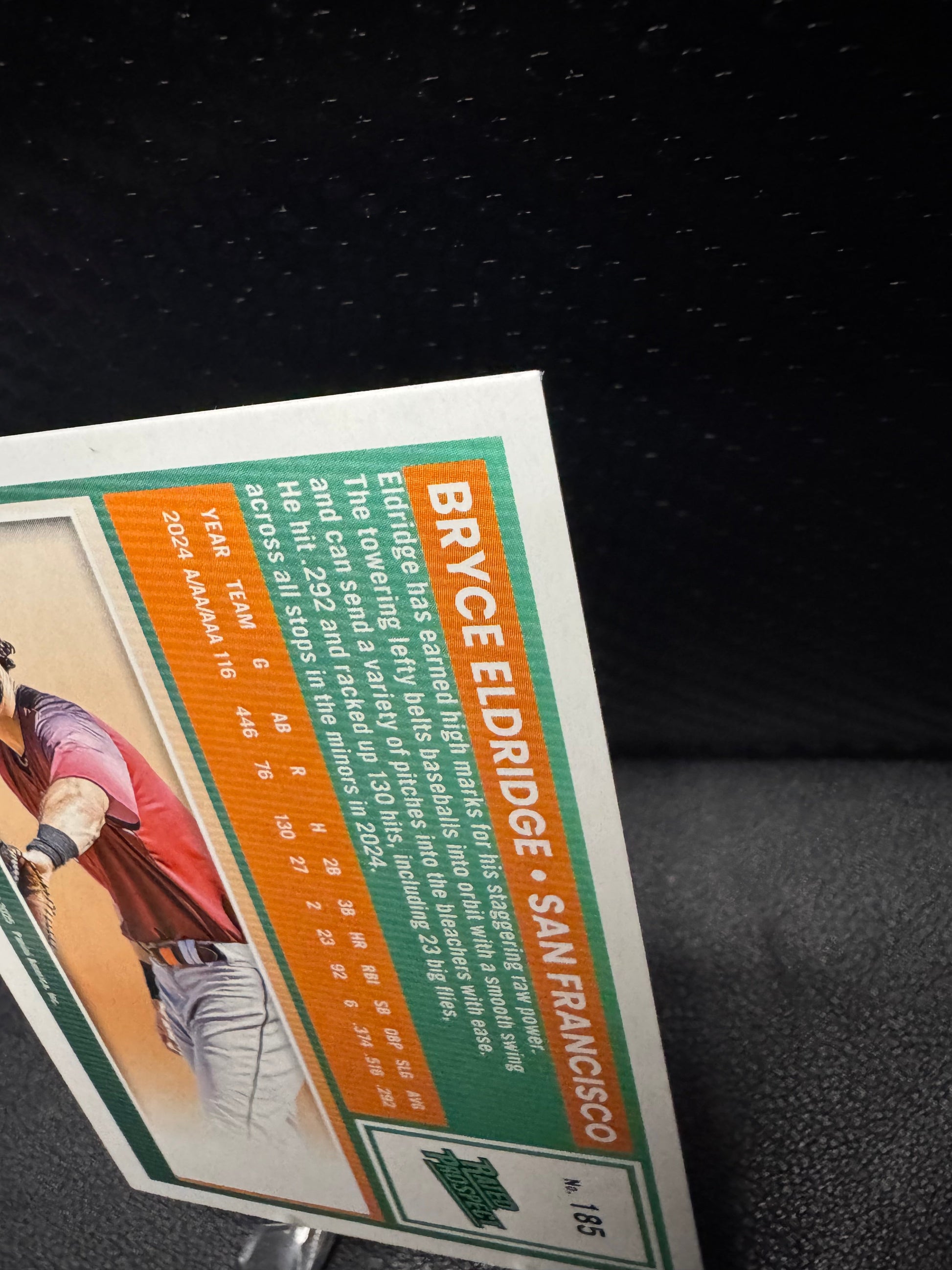 2025 Donruss 185 Bryce Eldridge RP San Francisco Giants - 787 Hobby House