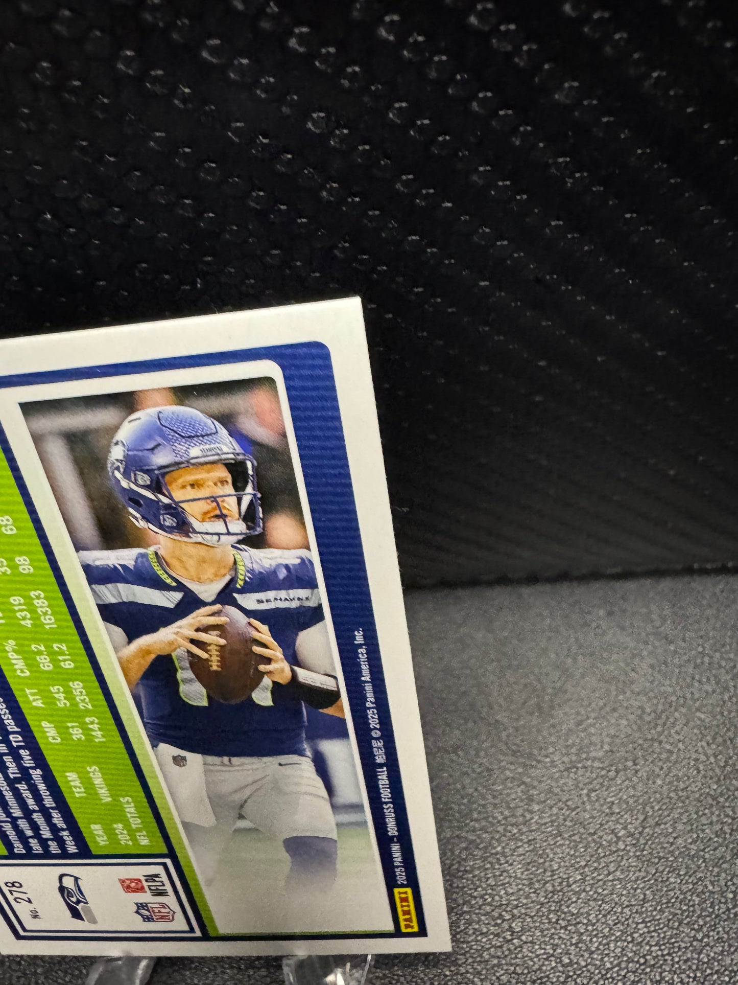 2025 Donruss 278 Sam Darnold Seattle Seahawks - 787 Hobby House