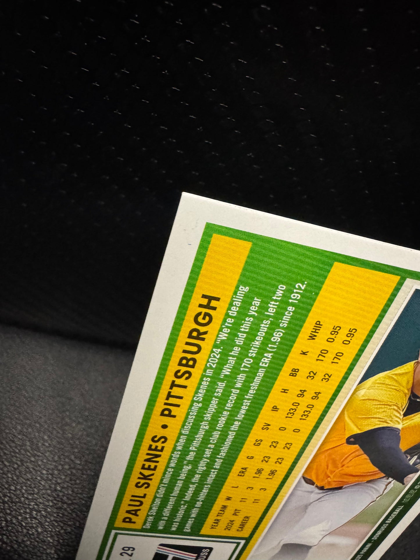 2025 Donruss 29 Paul Skenes Pittsburgh Pirates - 787 Hobby House