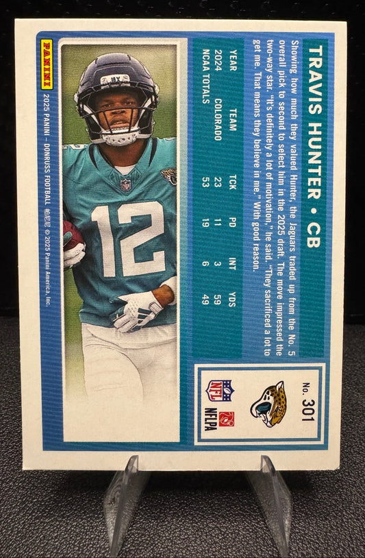 2025 Donruss 301 Travis Hunter RR RC Jacksonville Jaguars - 787 Hobby House