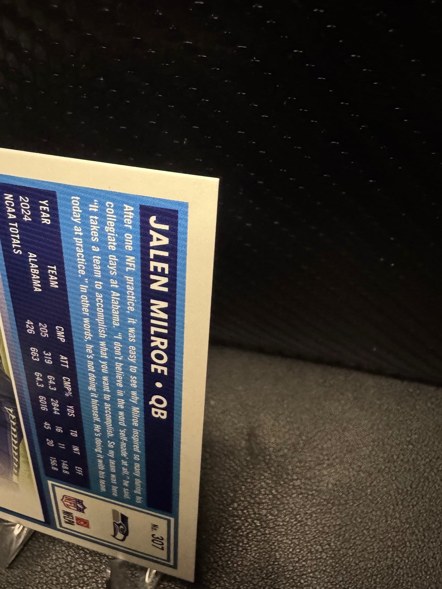 2025 Donruss 307 Jalen Milroe RR RC Seattle Seahawks - 787 Hobby House