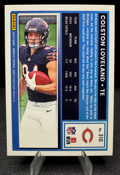2025 Donruss 310 Colston Loveland RR RC Chicago Bears - 787 Hobby House