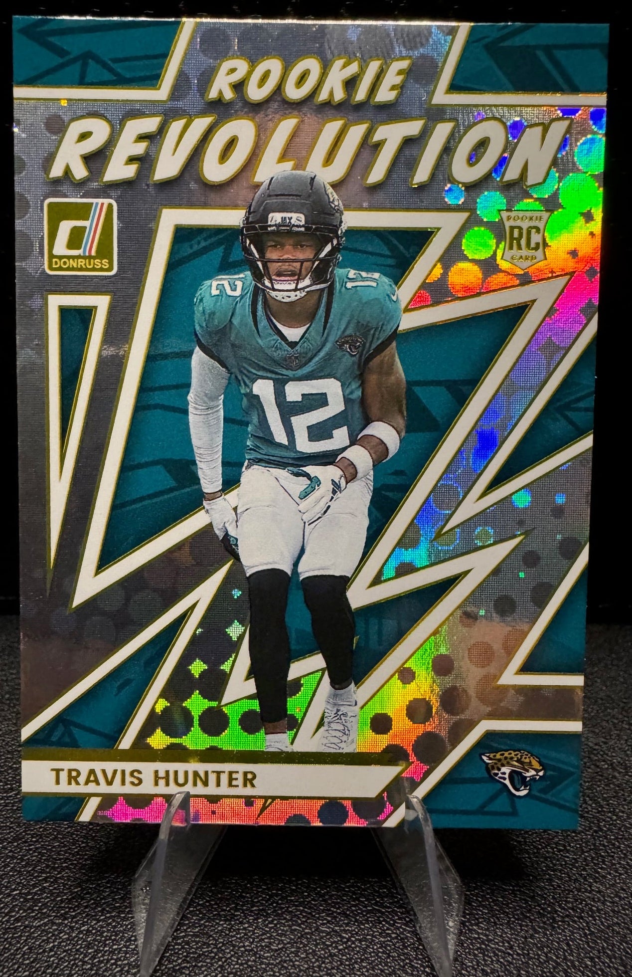 2025 Donruss 32 Travis Hunter Rookie Revolution RC Jacksonville Jaguars - 787 Hobby House