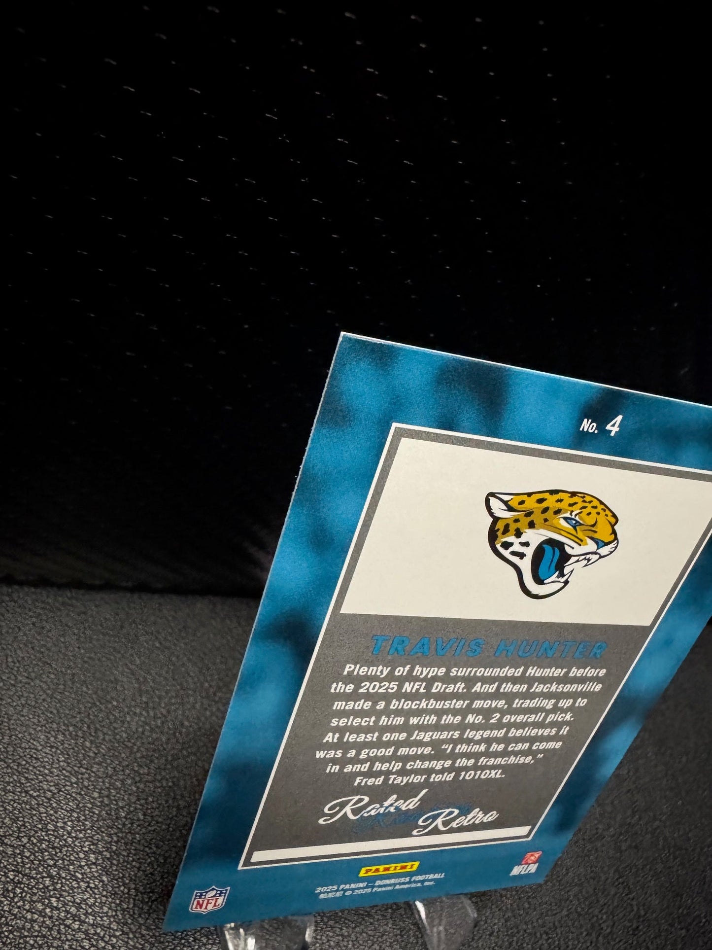 2025 Donruss 4 Travis Hunter Rated Rookies Retro RC Jacksonville Jaguars - 787 Hobby House