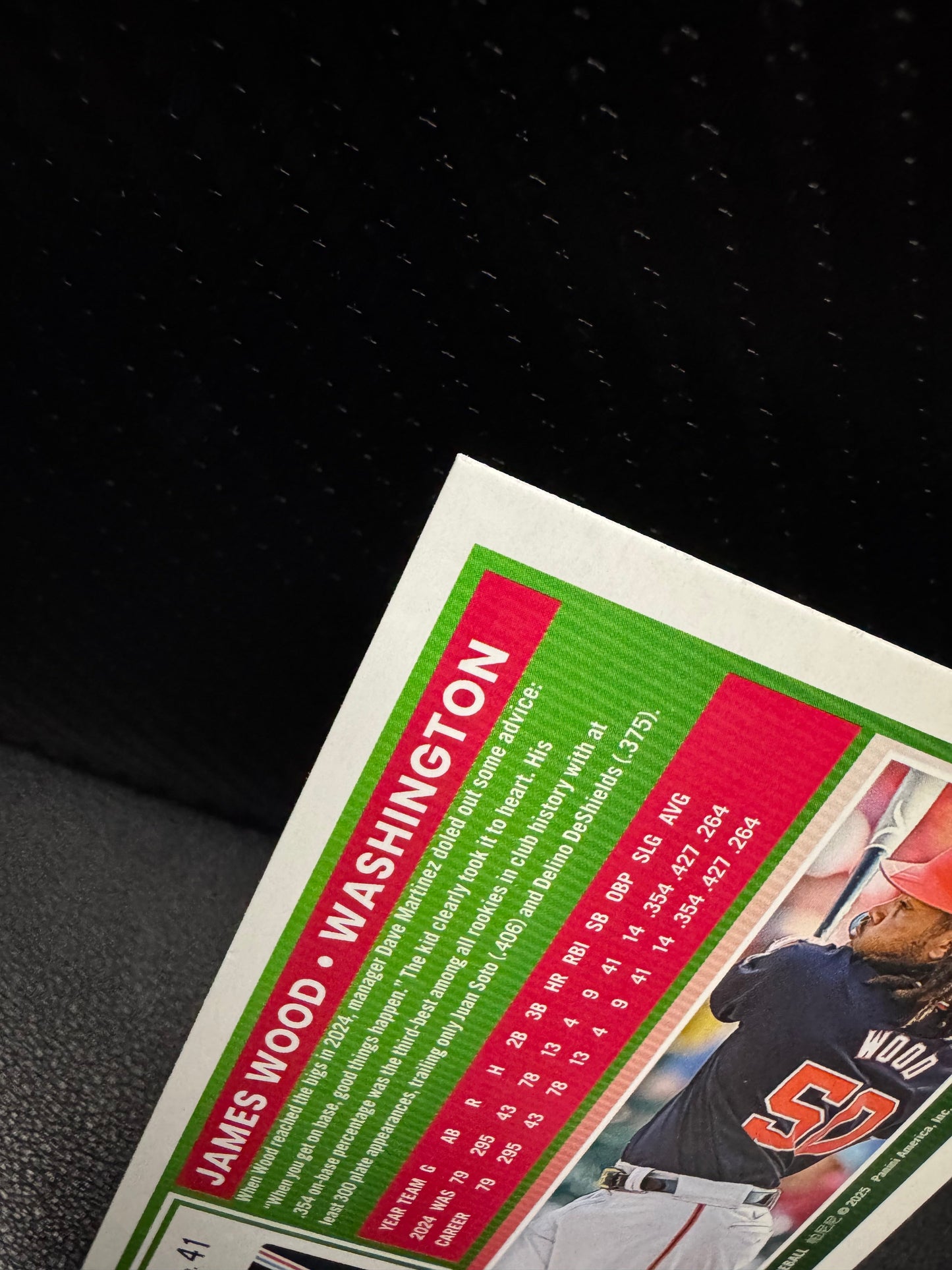 2025 Donruss 41 James Wood Red and Blue Washington Nationals - 787 Hobby House