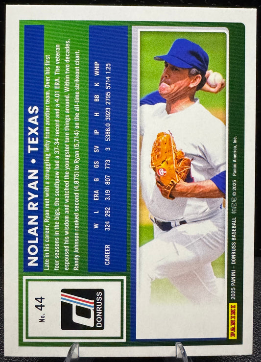 2025 Donruss 44 Nolan Ryan Texas Rangers - 787 Hobby House