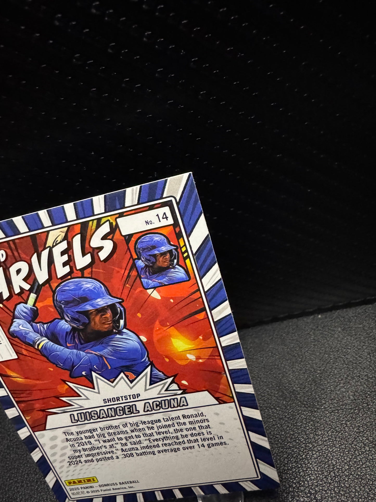 2025 Donruss - Diamond Marvels 14 Luisangel Acuna RC Texas Rangers - 787 Hobby House