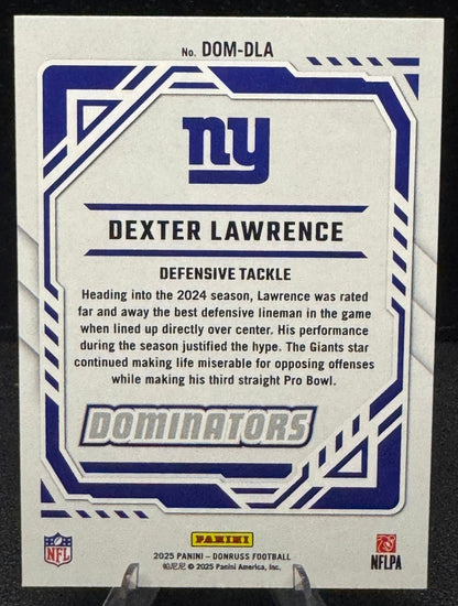 2025 Donruss Dominators DOM-DLA Dexter Lawrence New York Giants - 787 Hobby House