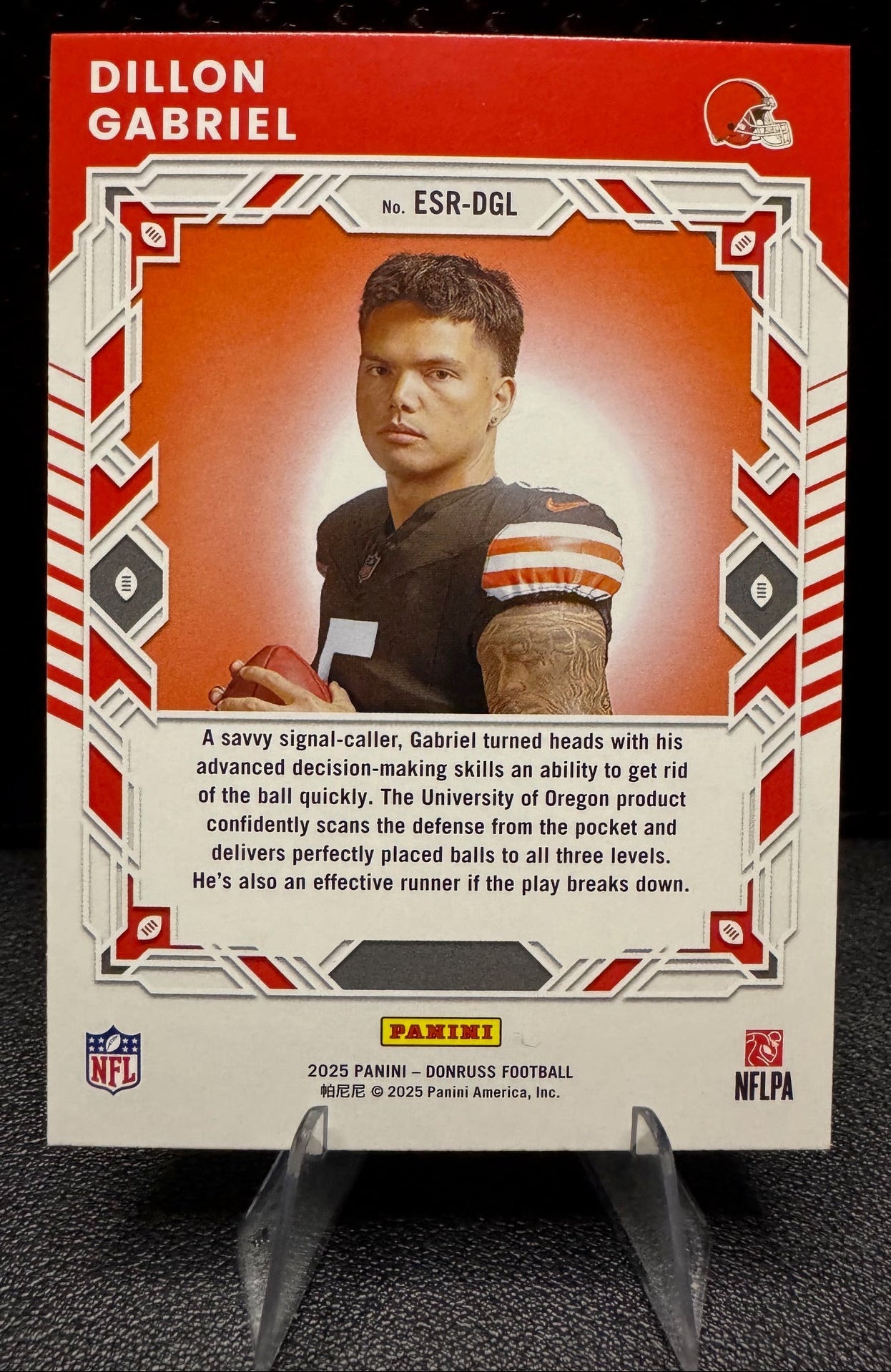 2025 Donruss ESR - DGL Dillon Gabriel The Elite Series Rookies RC Cleveland Browns - 787 Hobby House