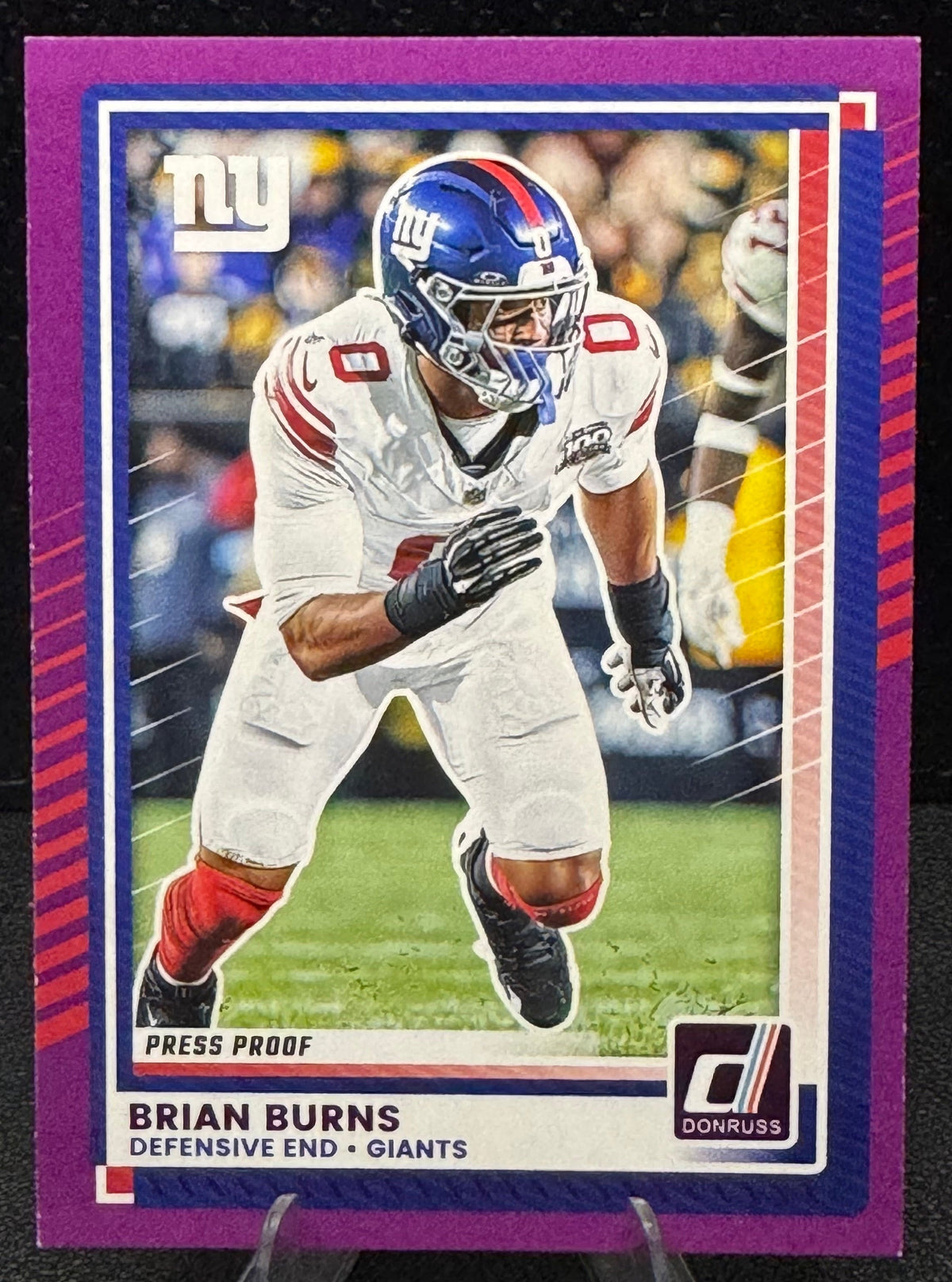 2025 Donruss Press Proof Purple 181 Brian Burns New York Giants - 787 Hobby House