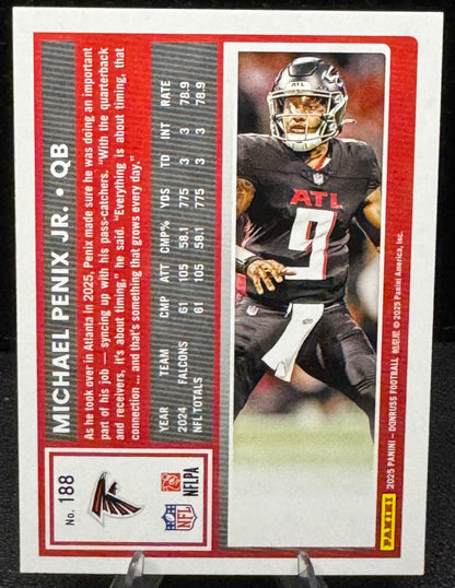 2025 Donruss Press Proof Purple 188 Michael Penix Jr. Atlanta Falcons - 787 Hobby House