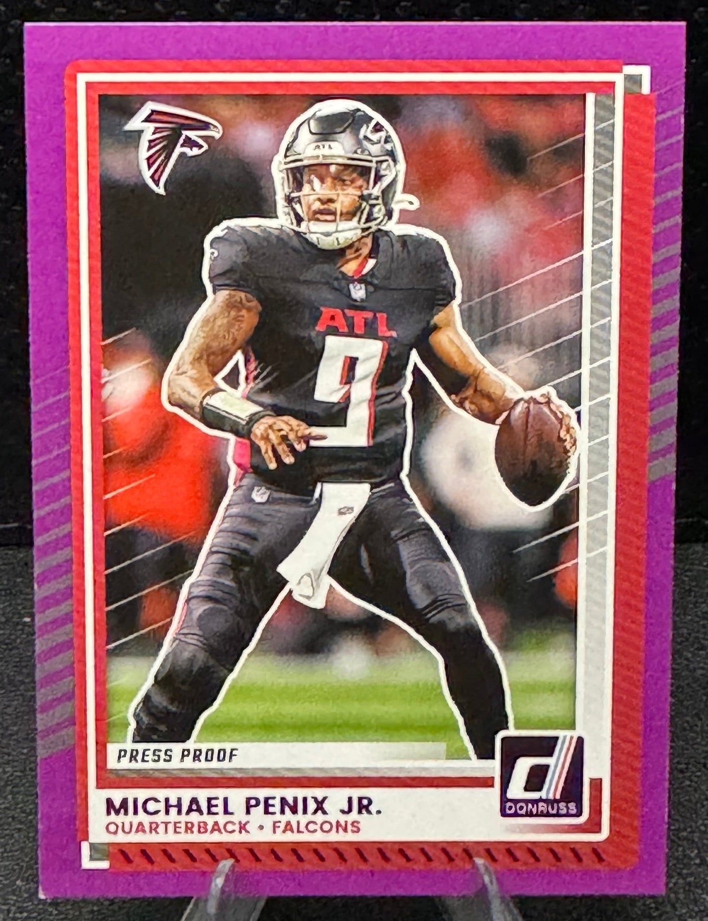 2025 Donruss Press Proof Purple 188 Michael Penix Jr. Atlanta Falcons - 787 Hobby House