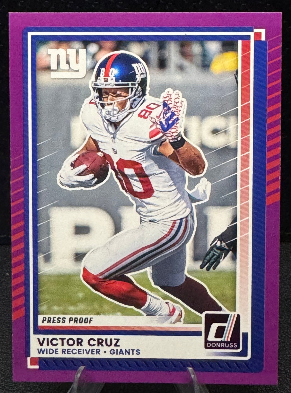 2025 Donruss Press Proof Purple 223 Victor Cruz New York Giants - 787 Hobby House
