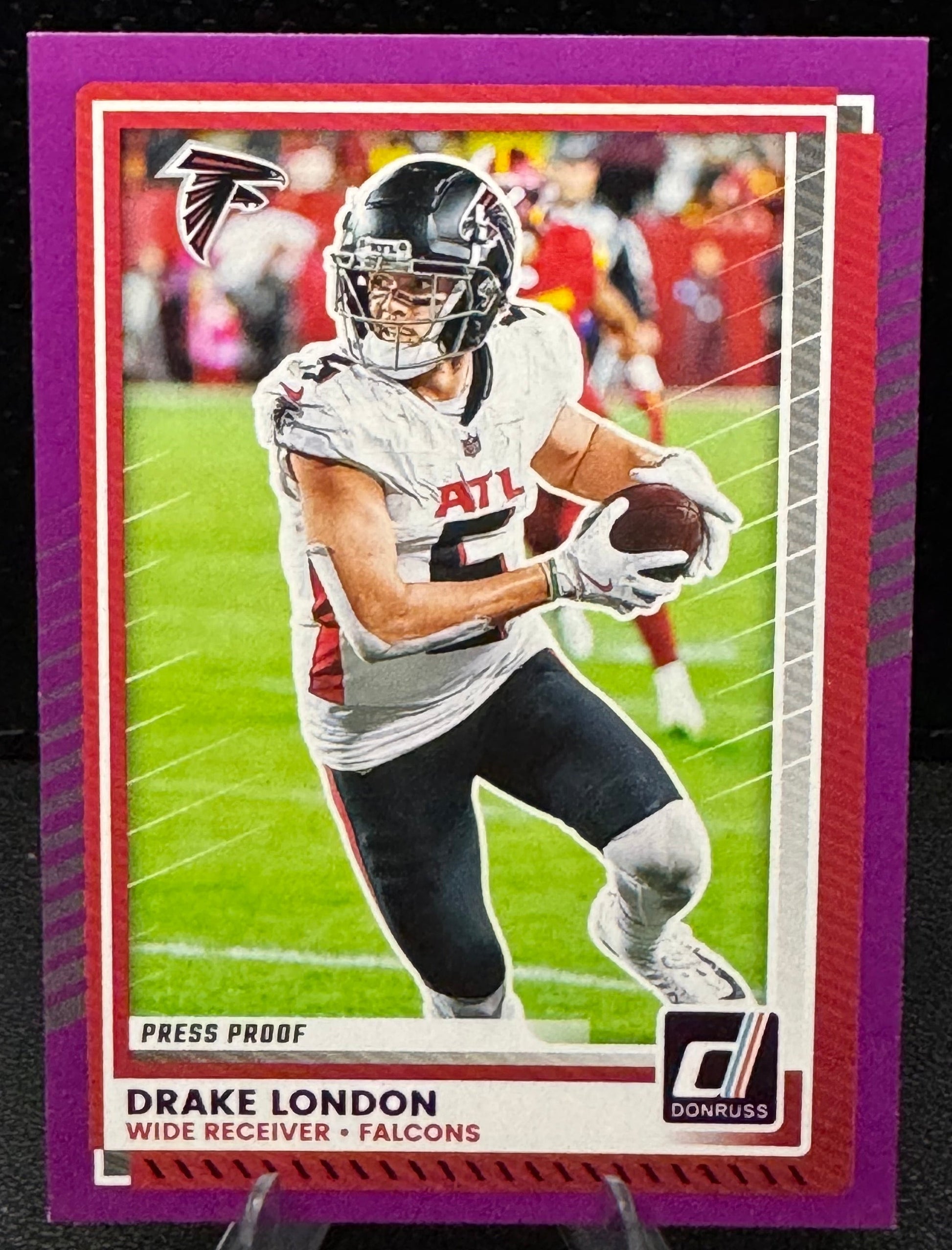 2025 Donruss Press Proof Purple 225 Drake London Atlanta Falcons - 787 Hobby House