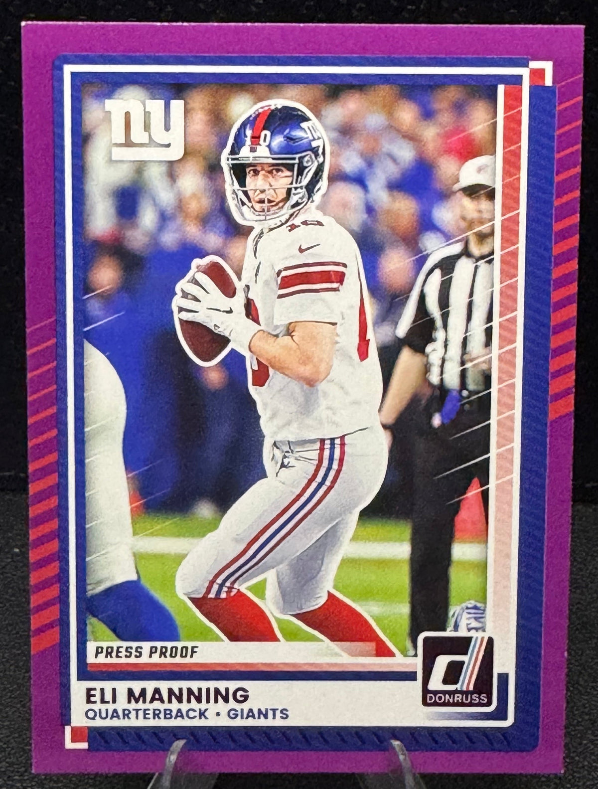 2025 Donruss Press Proof Purple 275 Eli Manning New York Giants - 787 Hobby House