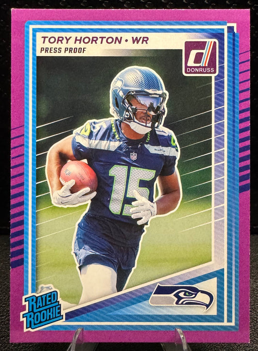2025 Donruss Press Proof Purple 388 Tory Horton Rated Rookie - 787 Hobby House