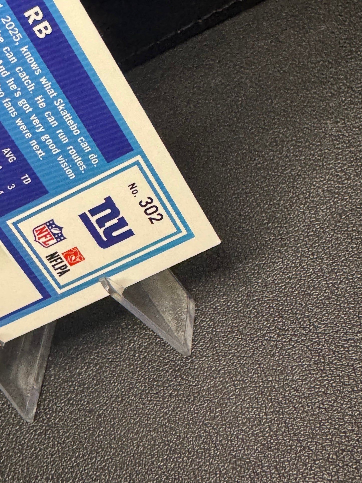 2025 Donruss Press Proof Purple Rated Rookie 302 Cam Skattebo RC New York Giants - 787 Hobby House