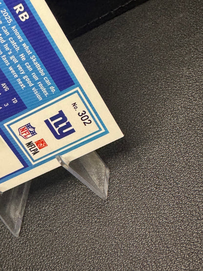 2025 Donruss Press Proof Purple Rated Rookie 302 Cam Skattebo RC New York Giants - 787 Hobby House