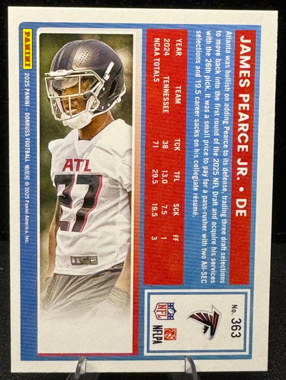2025 Donruss Rated Rookie 363 James Pearce Jr. RC Atlanta Falcons - 787 Hobby House