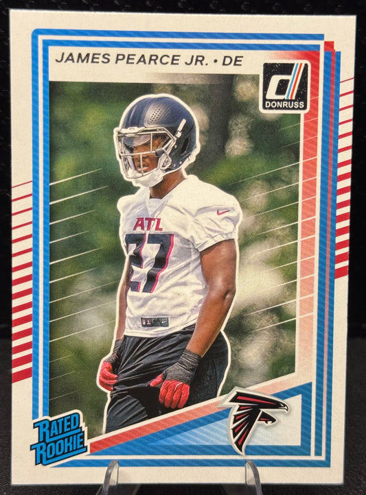 2025 Donruss Rated Rookie 363 James Pearce Jr. RC Atlanta Falcons - 787 Hobby House