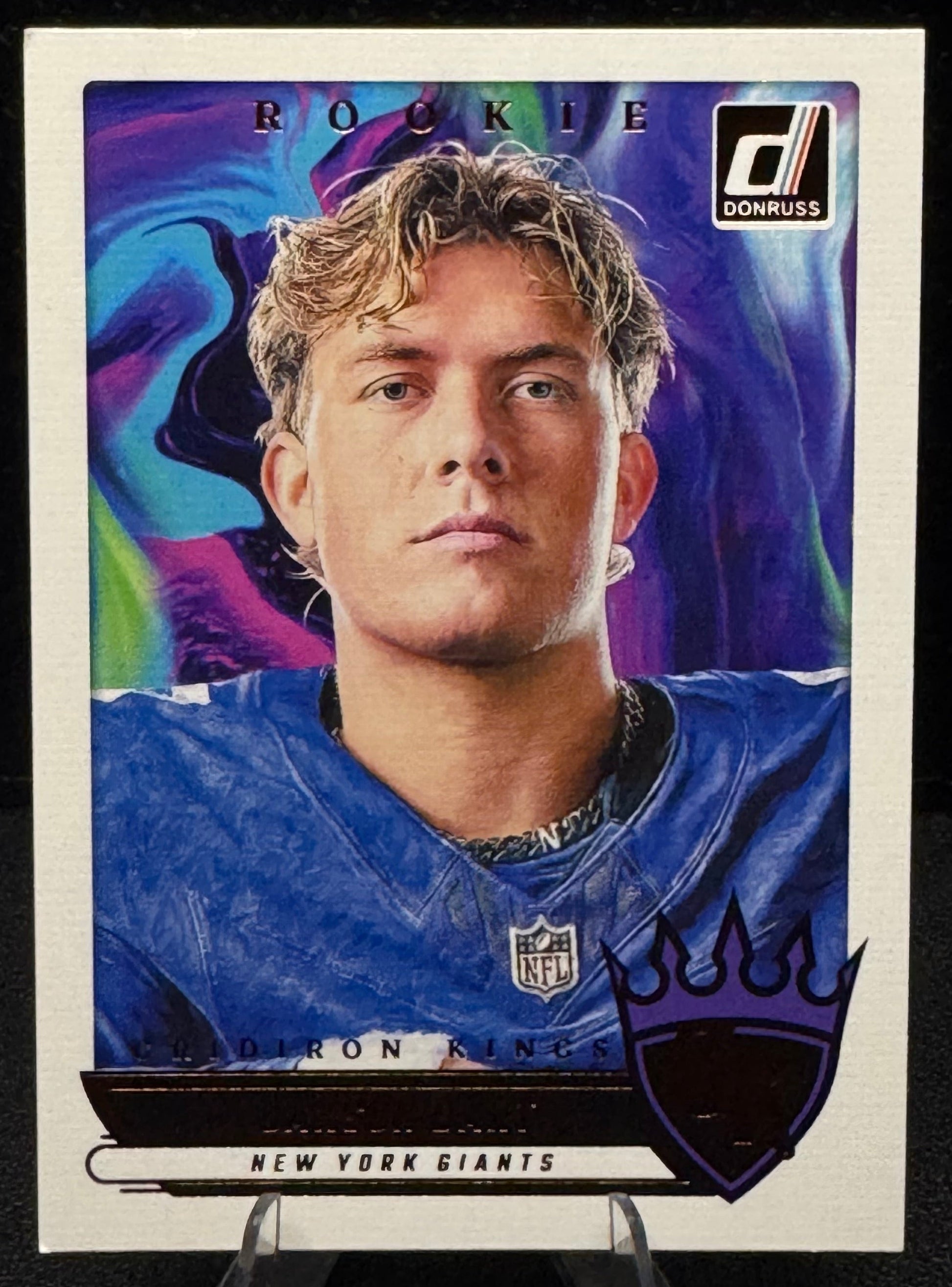 2025 Donruss Rookie Gridiron Kings 18 Jaxson Dart RC New York Giants - 787 Hobby House