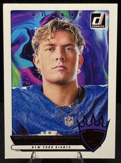 2025 Donruss Rookie Gridiron Kings 18 Jaxson Dart RC New York Giants - 787 Hobby House