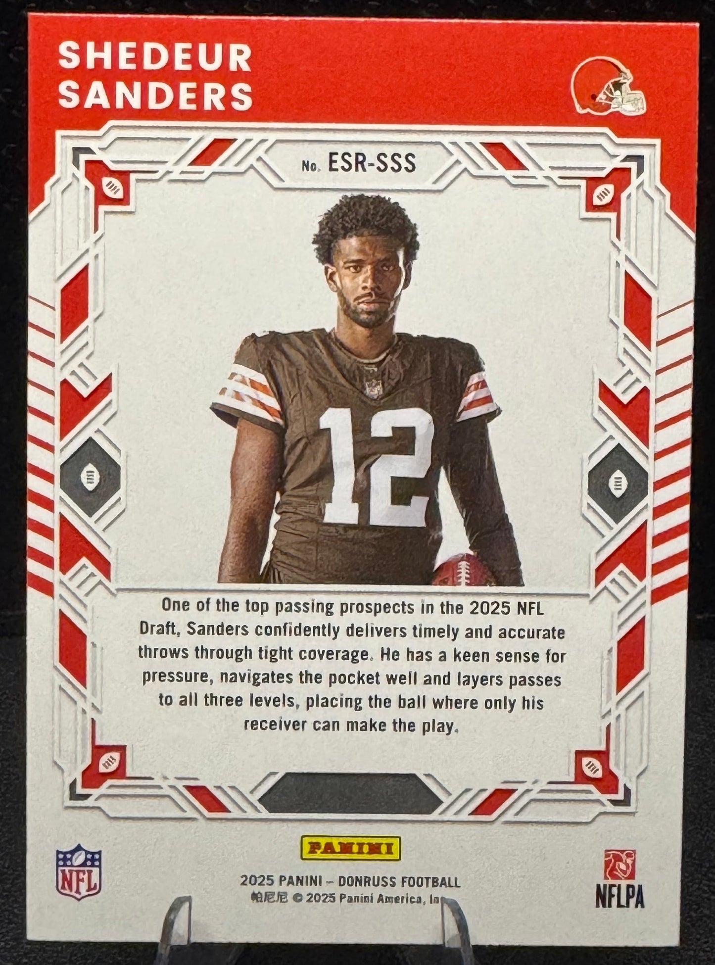 2025 Donruss The Elite Series Rookies ESR-SSS Shedeur Sanders RC Cleveland Browns - 787 Hobby House