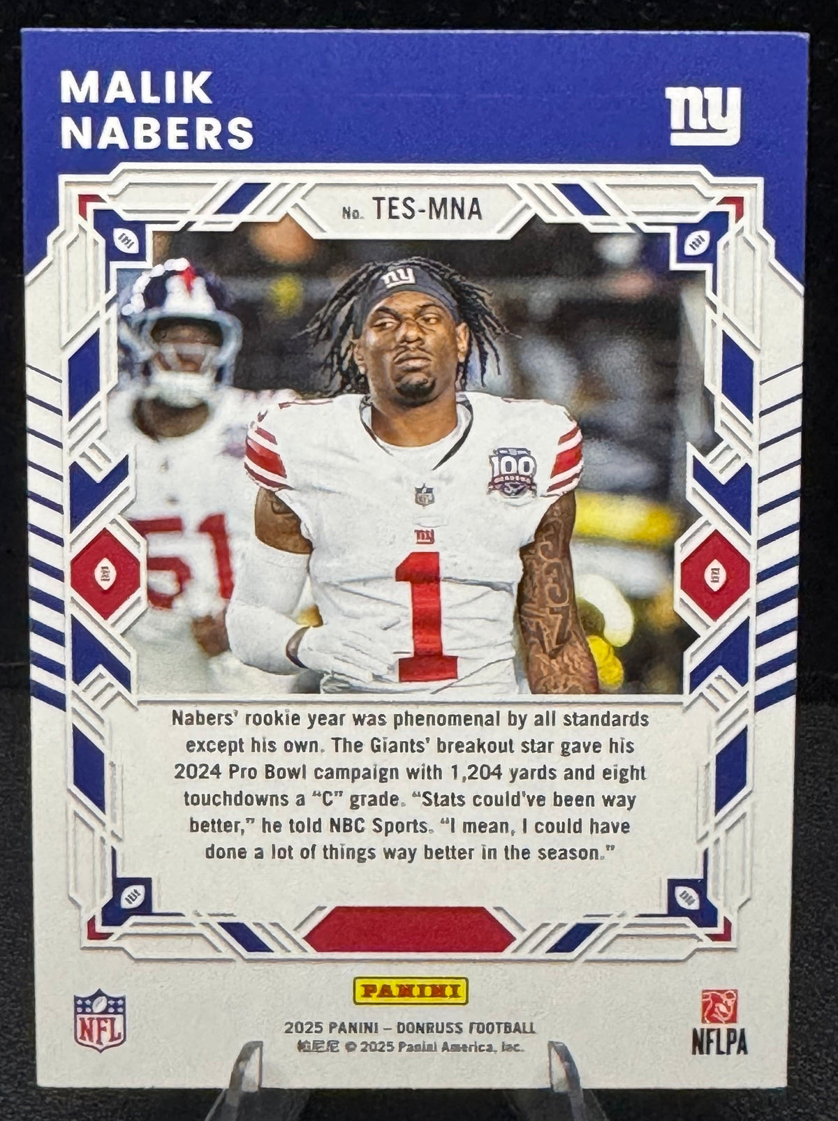 2025 Donruss The Elite Series TES-MNA Malik Nabers New York Giants - 787 Hobby House