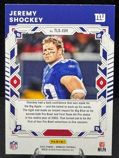2025 Donruss The Legends Series TLS-JSH Jeremy Shockey New York Giants - 787 Hobby House