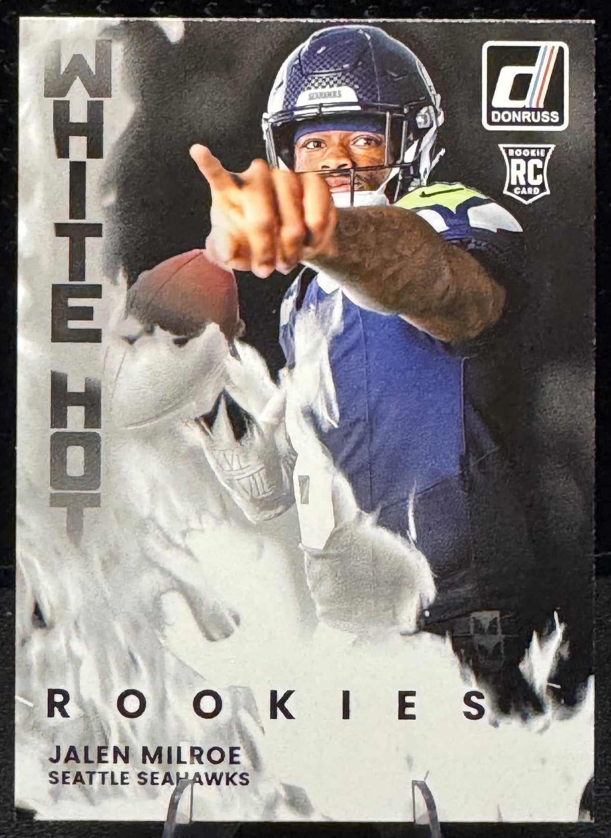 2025 Donruss White Hot Rookies #WHR-JLM Jalen Milroe RC Seattle Seahawks - 787 Hobby House