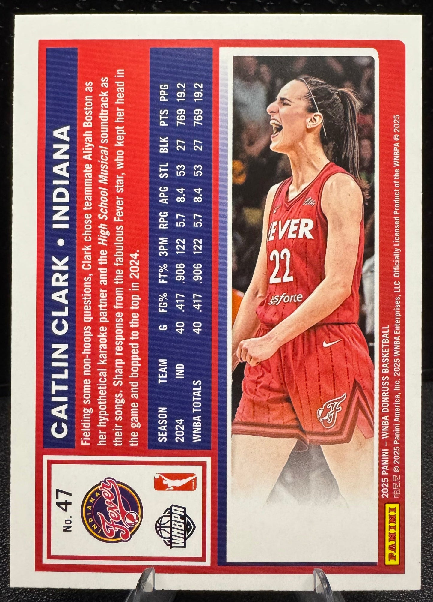 2025 Donruss WNBA 47 Caitlin Clark Indiana Fever - 787 Hobby House