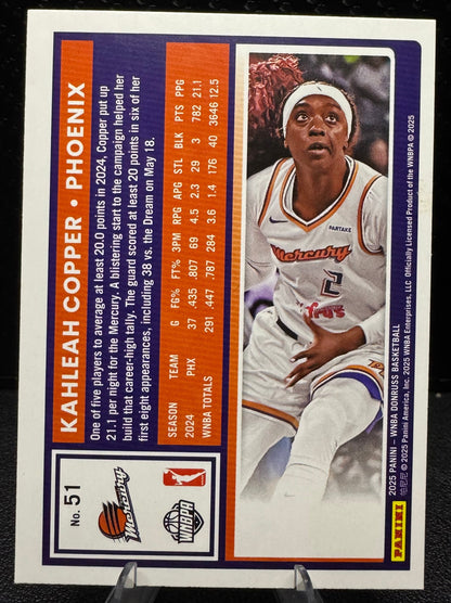 2025 Donruss WNBA 51 Kahleah Copper Phoenix Mercury - 787 Hobby House