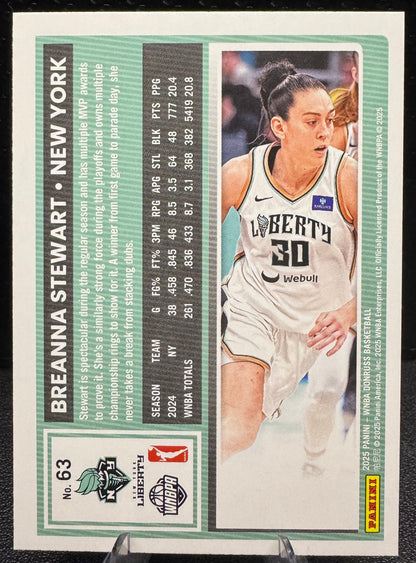 2025 Donruss WNBA 63 Breanna Stewart New York Liberty - 787 Hobby House