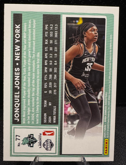 2025 Donruss WNBA 77 Jonquel Jones New York Liberty - 787 Hobby House