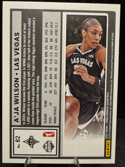 2025 Donruss WNBA 82 A'ja Wilson Las Vegas Aces - 787 Hobby House