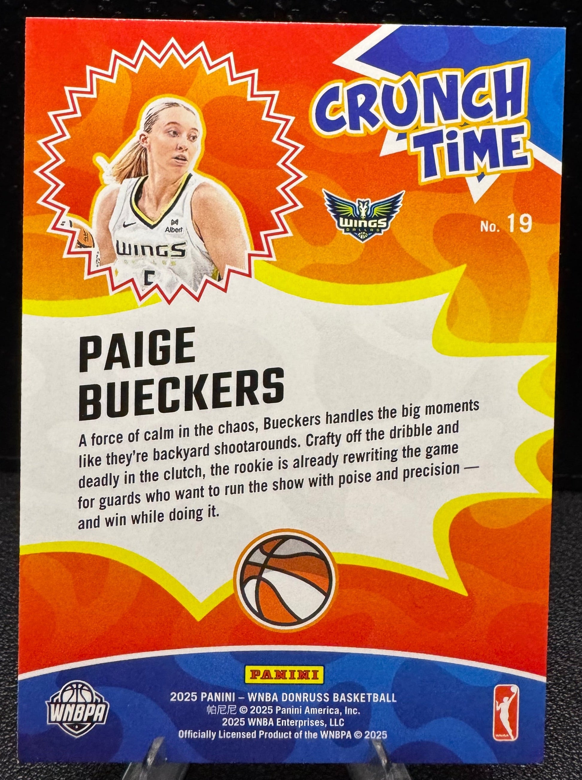 2025 Donruss WNBA Crunch Time 19 Paige Bueckers RC Dallas Wings - 787 Hobby House