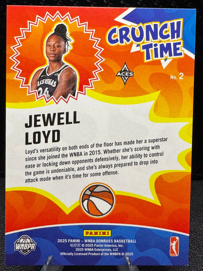 2025 Donruss WNBA Crunch Time 2 Jewell Loyd Las Vegas Aces - 787 Hobby House
