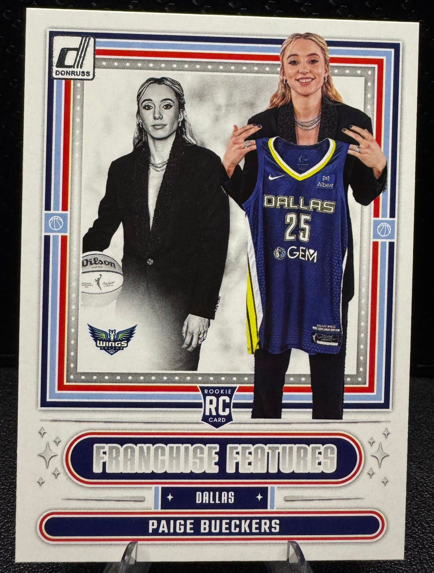 2025 Donruss WNBA Franchise Features 16 Paige Bueckers RC Dallas Wings - 787 Hobby House